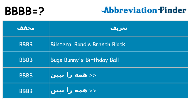 چه bbbb برای ایستادن؟