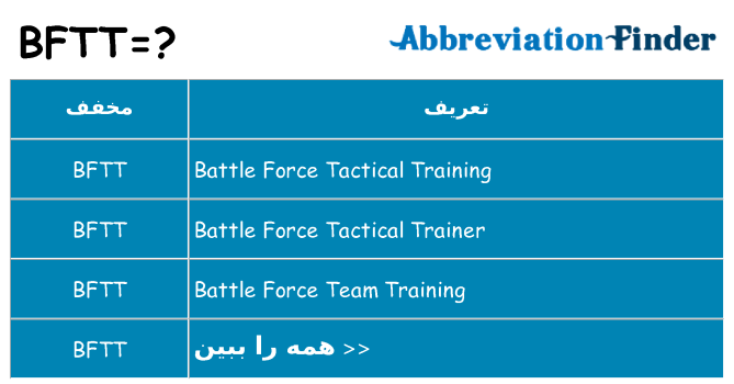 چه bftt برای ایستادن؟