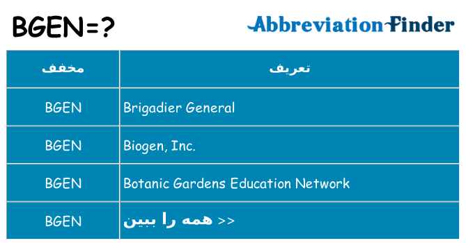 چه bgen برای ایستادن؟