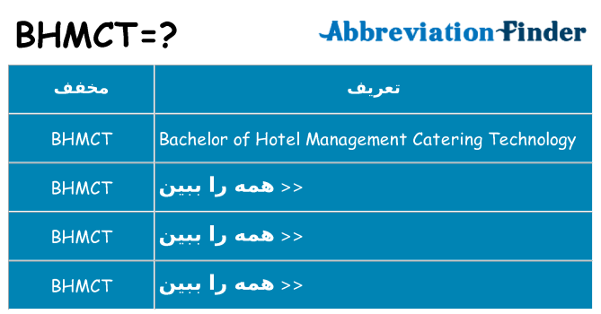 چه bhmct برای ایستادن؟