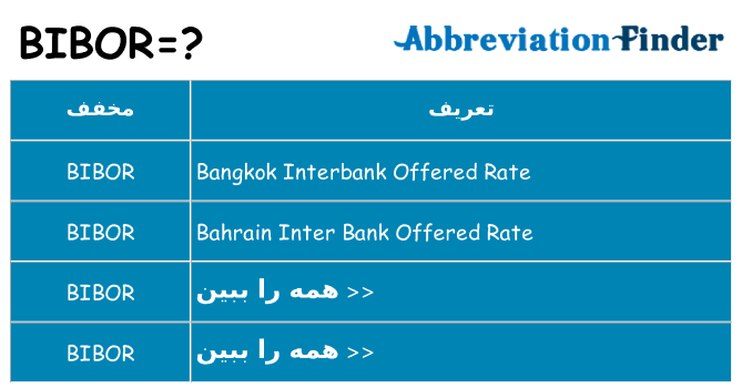 چه bibor برای ایستادن؟