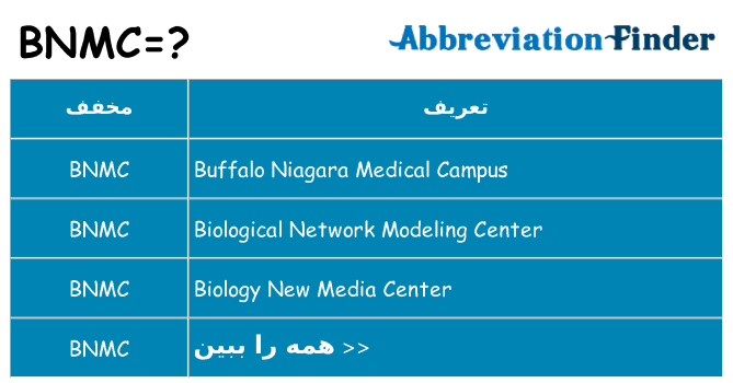 چه bnmc برای ایستادن؟