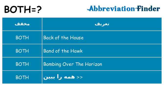 چه both برای ایستادن؟