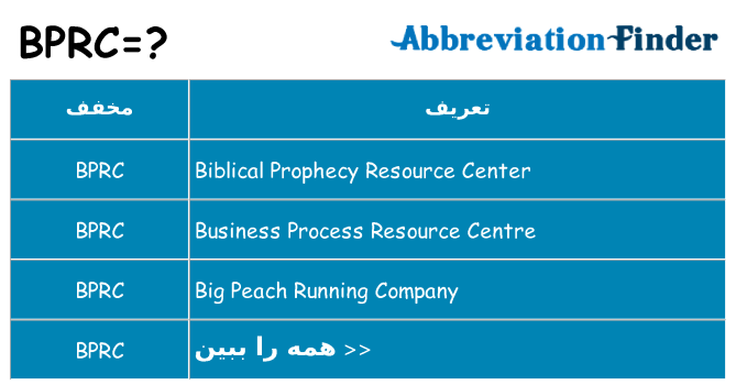 چه bprc برای ایستادن؟