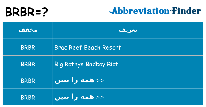 چه brbr برای ایستادن؟