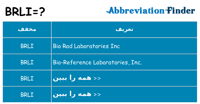 چه brli برای ایستادن؟