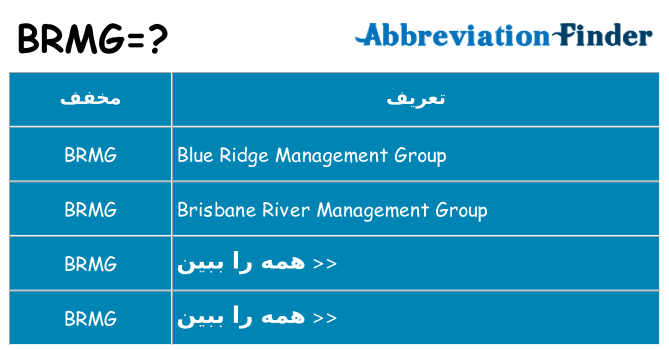 چه brmg برای ایستادن؟