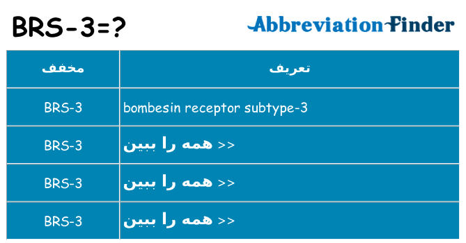 چه brs-3 برای ایستادن؟