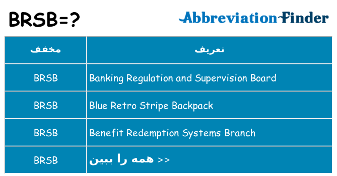 چه brsb برای ایستادن؟