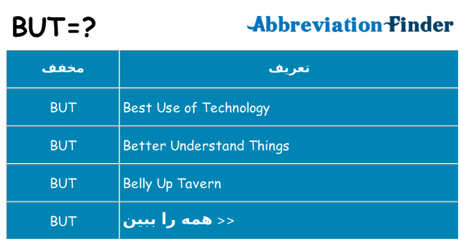 چه but برای ایستادن؟