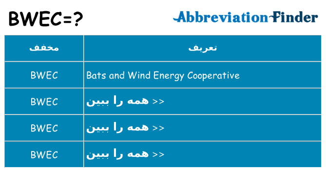 چه bwec برای ایستادن؟