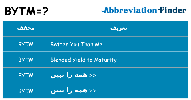 چه bytm برای ایستادن؟