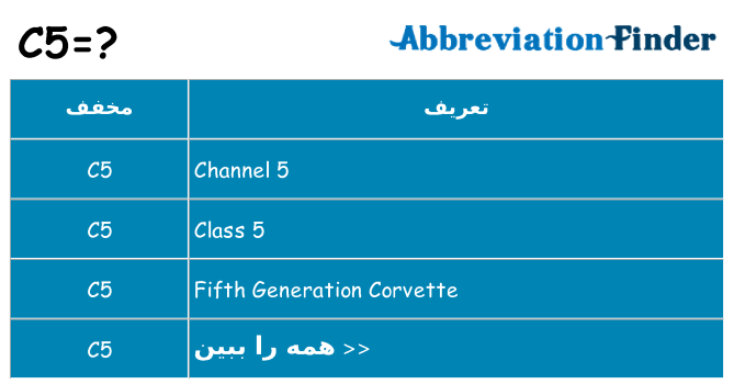 چه c5 برای ایستادن؟