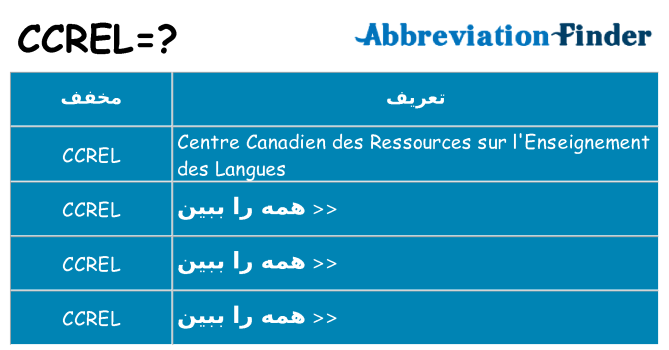 چه ccrel برای ایستادن؟