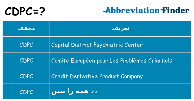 چه cdpc برای ایستادن؟