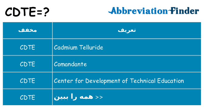 چه cdte برای ایستادن؟