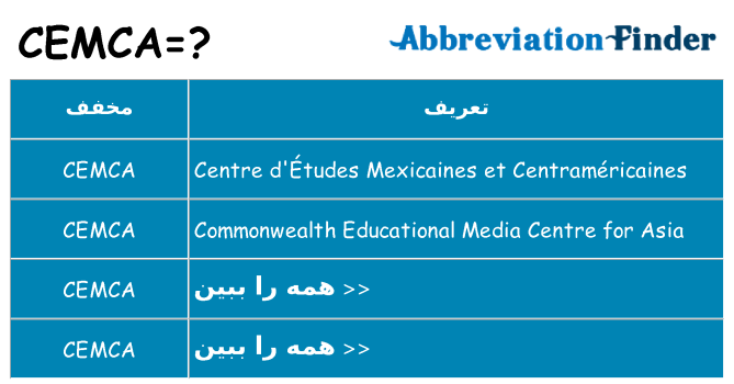 چه cemca برای ایستادن؟