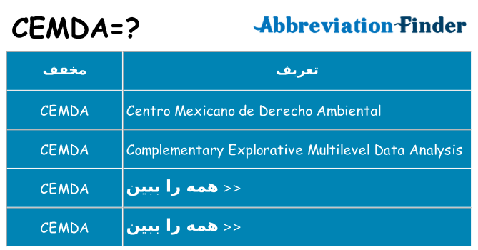 چه cemda برای ایستادن؟