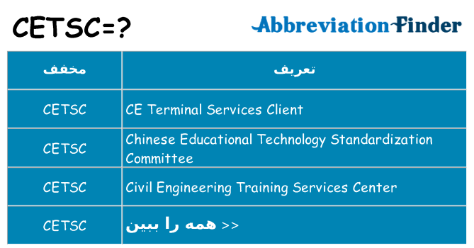 چه cetsc برای ایستادن؟