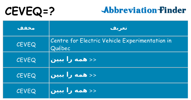 چه ceveq برای ایستادن؟
