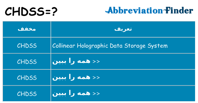 چه chdss برای ایستادن؟