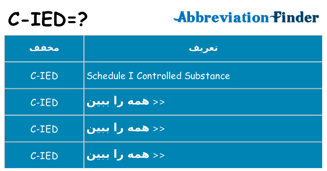 چه c-ied برای ایستادن؟