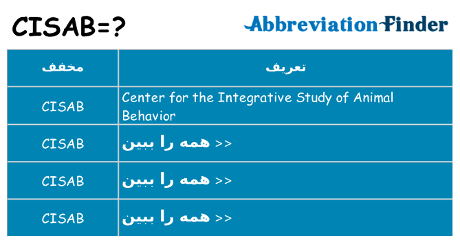 چه cisab برای ایستادن؟