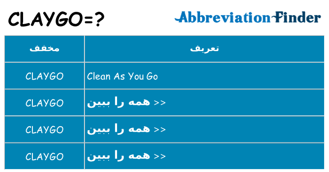 چه claygo برای ایستادن؟