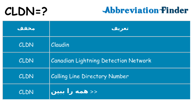 چه cldn برای ایستادن؟