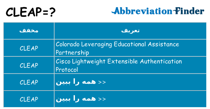 چه cleap برای ایستادن؟