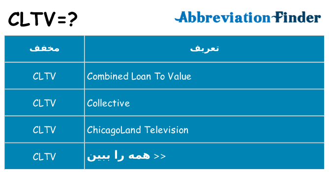 چه cltv برای ایستادن؟