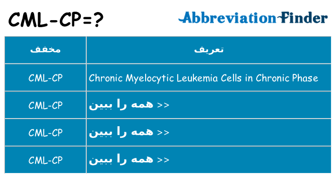چه cml-cp برای ایستادن؟