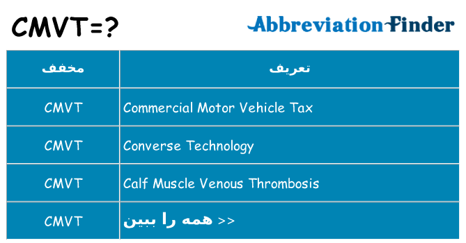 چه cmvt برای ایستادن؟