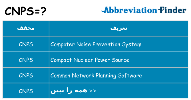 چه cnps برای ایستادن؟