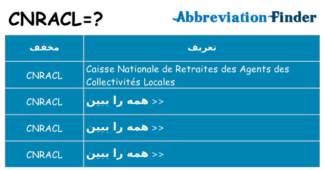 چه cnracl برای ایستادن؟
