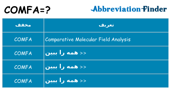 چه comfa برای ایستادن؟