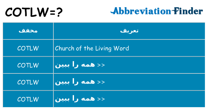 چه cotlw برای ایستادن؟