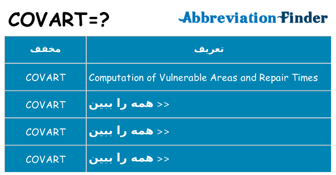 چه covart برای ایستادن؟