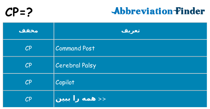 چه cp برای ایستادن؟