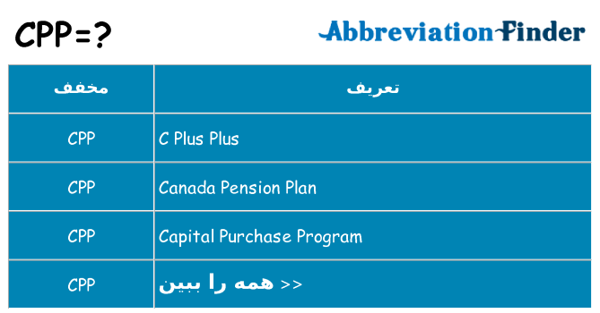 چه cpp برای ایستادن؟