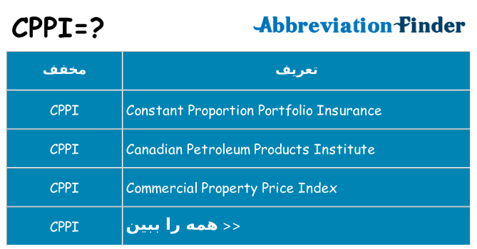 چه cppi برای ایستادن؟