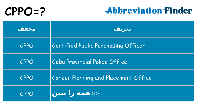 چه cppo برای ایستادن؟