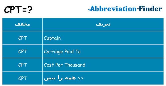 چه cpt برای ایستادن؟