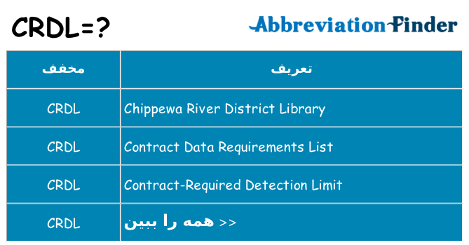 چه crdl برای ایستادن؟