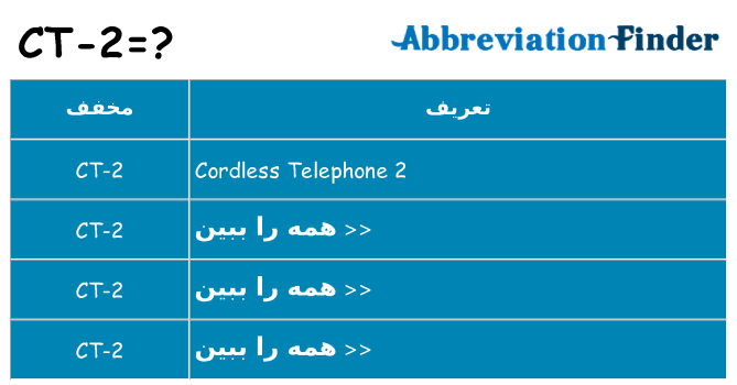 چه ct-2 برای ایستادن؟