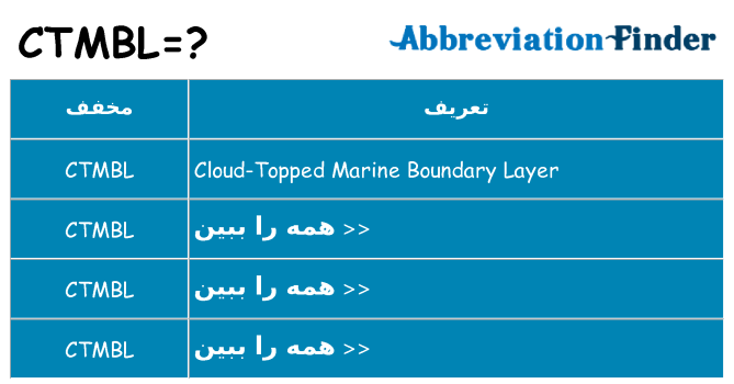 چه ctmbl برای ایستادن؟