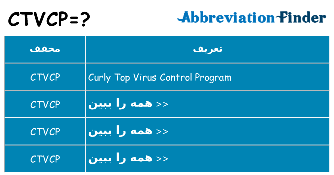 چه ctvcp برای ایستادن؟