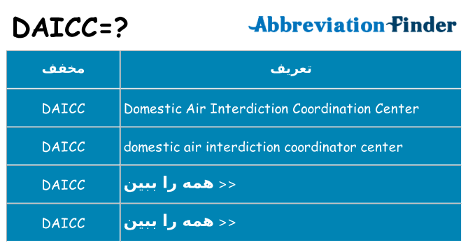 چه daicc برای ایستادن؟