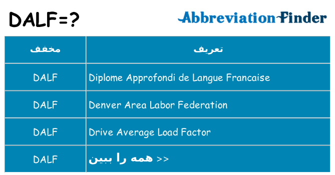چه dalf برای ایستادن؟
