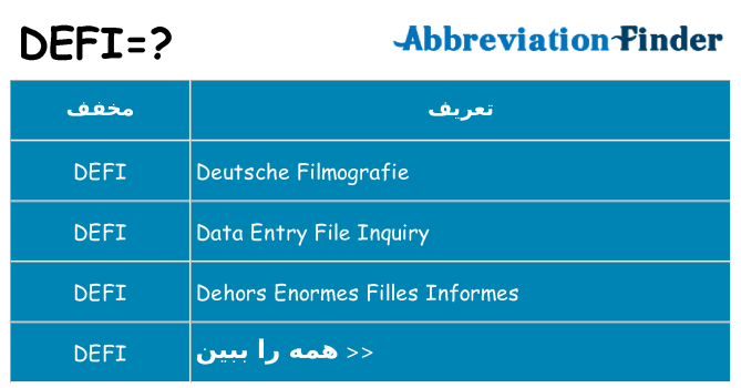 چه defi برای ایستادن؟